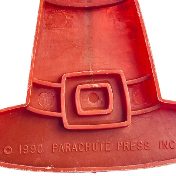 Pilgrim Hat Imprint Cookie Cutter Thanksgiving Decor vintage 1990 Parachute Pres - Picture 2 of 4